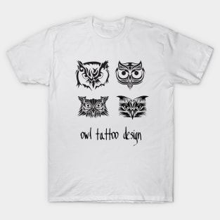 Owl Tattoo Design T-Shirt